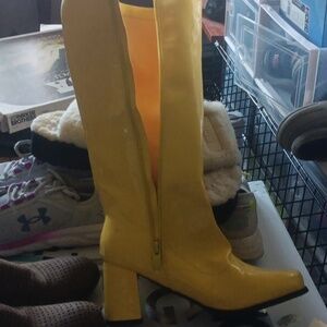 Yellow boots